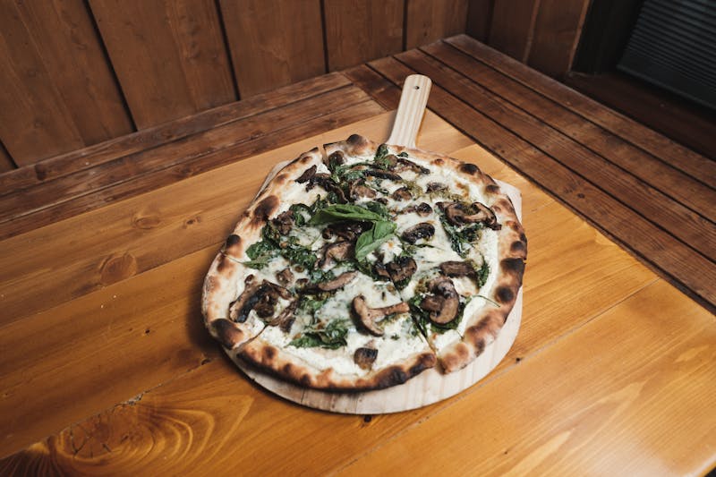 Truffle Mushroom pizza with wild mushrooms